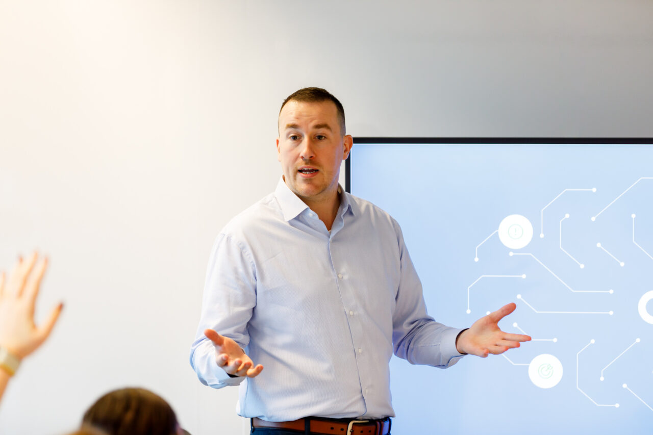 Presentatie voor bord